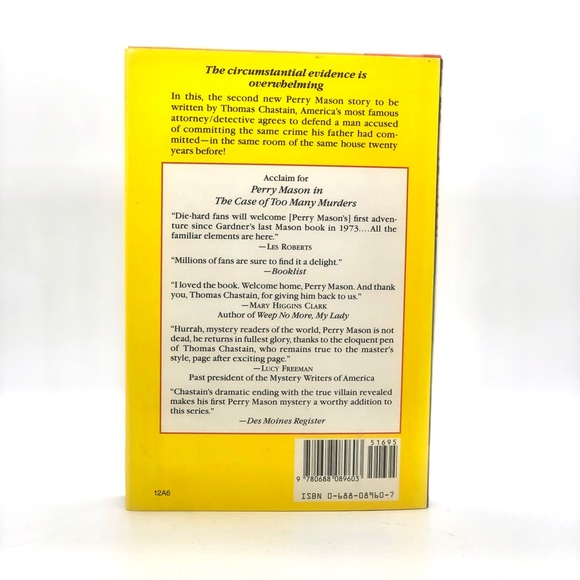 Perry Mason in the Case of the Burning Bequest by Thomas Chastain Hardcover Book - Picture 2 of 4